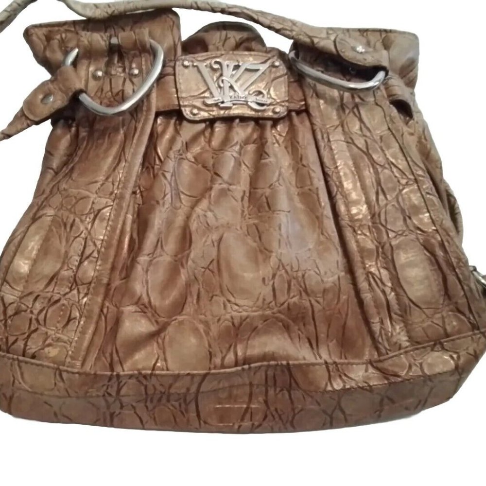 Kathy Van Zealand Vinyl Gold Tone Bag Finish Jkl1